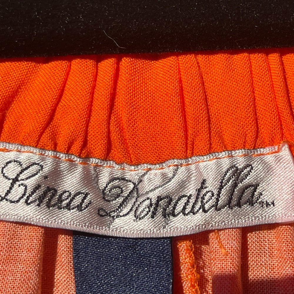 Linea Donatella Orange and Pink Women's Dress Size M - Picture 7 of 12